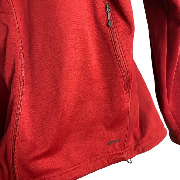 MEC Men's Red Full Zip Warm-up Performance Wear Jacket - Picture 11 of 12